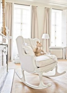 nursery rocking chair creamy white baby nursery with romantic shabby chic decor. rocking chair ... ZBEYMIK