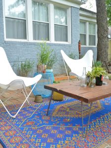 outdoor carpet eclectic patio idea in dallas with brick pavers QMOQBWX