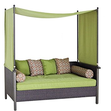 outdoor daybed outdoor day bed, green. relax u0026 enjoy this wicker daybed. this wicker VQKJTSK