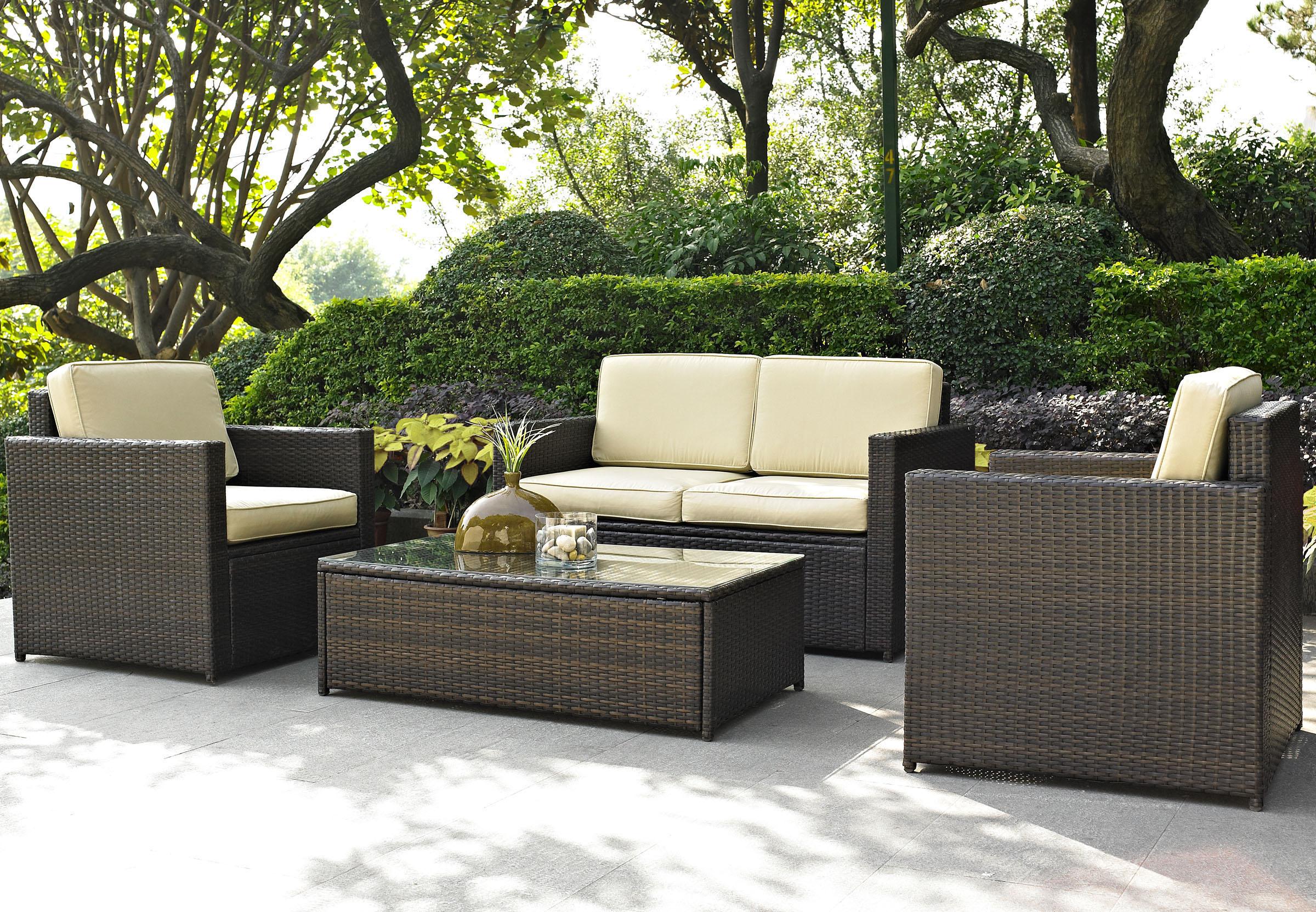 outdoor furniture comfortable dark wicker walmart patio furniture clearance on concrete  flooring for elegant NHUPAHZ