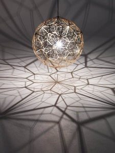 pendant light by tom dixon, etch web lamp, unique lighting design ZWCJGDU