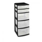 plastic storage drawers 5-drawer polypropylene medium cart EWRPZDO