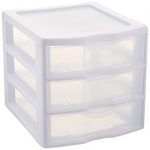 plastic storage drawers sterilite clearview 3 storage drawer organizer UOHPVUN