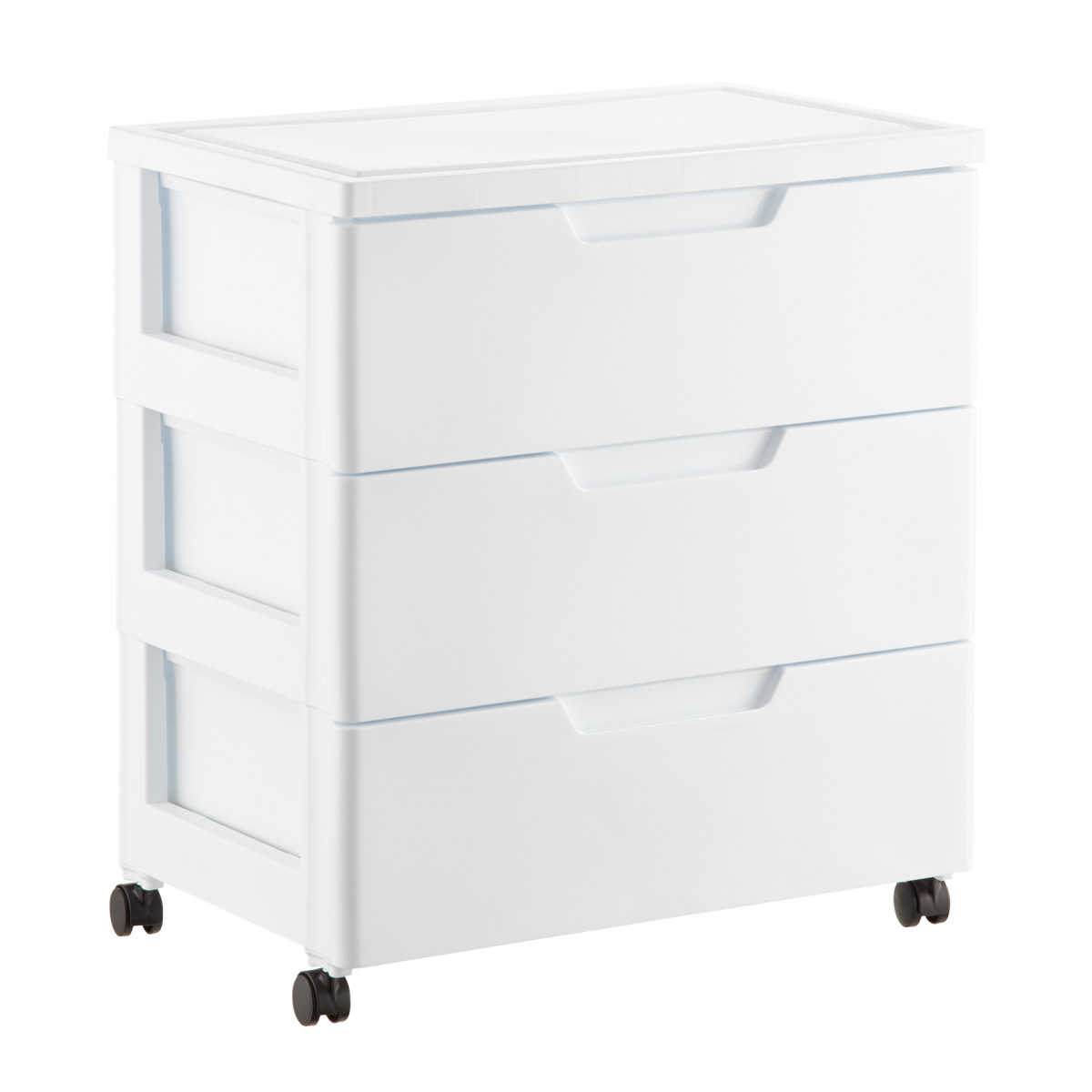 plastic storage drawers white 3-drawer premium plastic storage chest with wheels SCGACEQ
