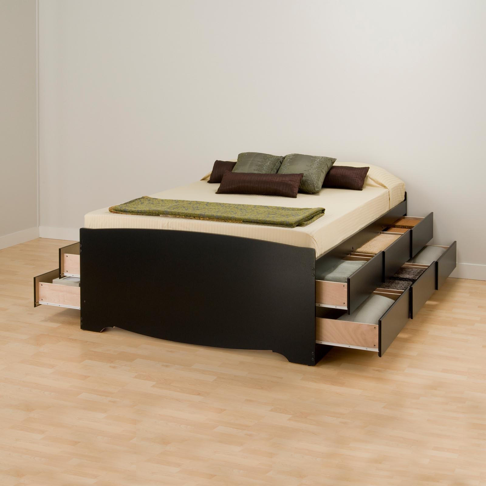 platform bed with storage prepac basic storage platform bed - beds at hayneedle TKACJVU