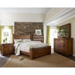 queen bedroom sets driftwood pine 6-piece queen bedroom set - maverick LZFUXXC