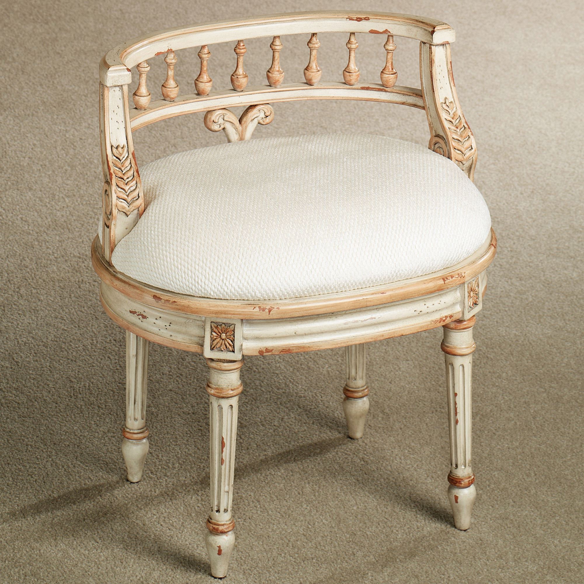 queensley vanity chair antique ivory. click to expand YXDLSLZ