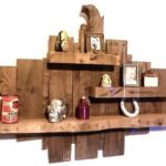 raw wood shelf - reclaimed wood shelves - rustic wooden shelves - pallet DGUKSDU