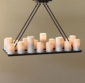 rectangular candle chandelier MYYLRFD