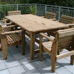 round wooden garden table and 6 chairs starrkingschool HEOXCTL