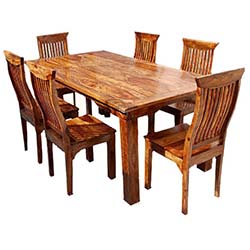 rustic dining table rustic solid wood dining table u0026 chair set furniture OVCGKMX