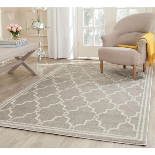 safavieh rugs safavieh amherst light gray/ivory 6 ft. x 9 ft. indoor/outdoor area rug-amt414b-6 ICSHDWF