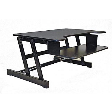 sit stand desk rocelco adr sit to stand adjustable desk riser 32 CSWKBLB