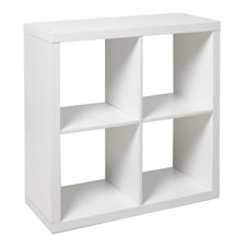 storage cubes wilko oslo 4 cube unit white KCQPSBX