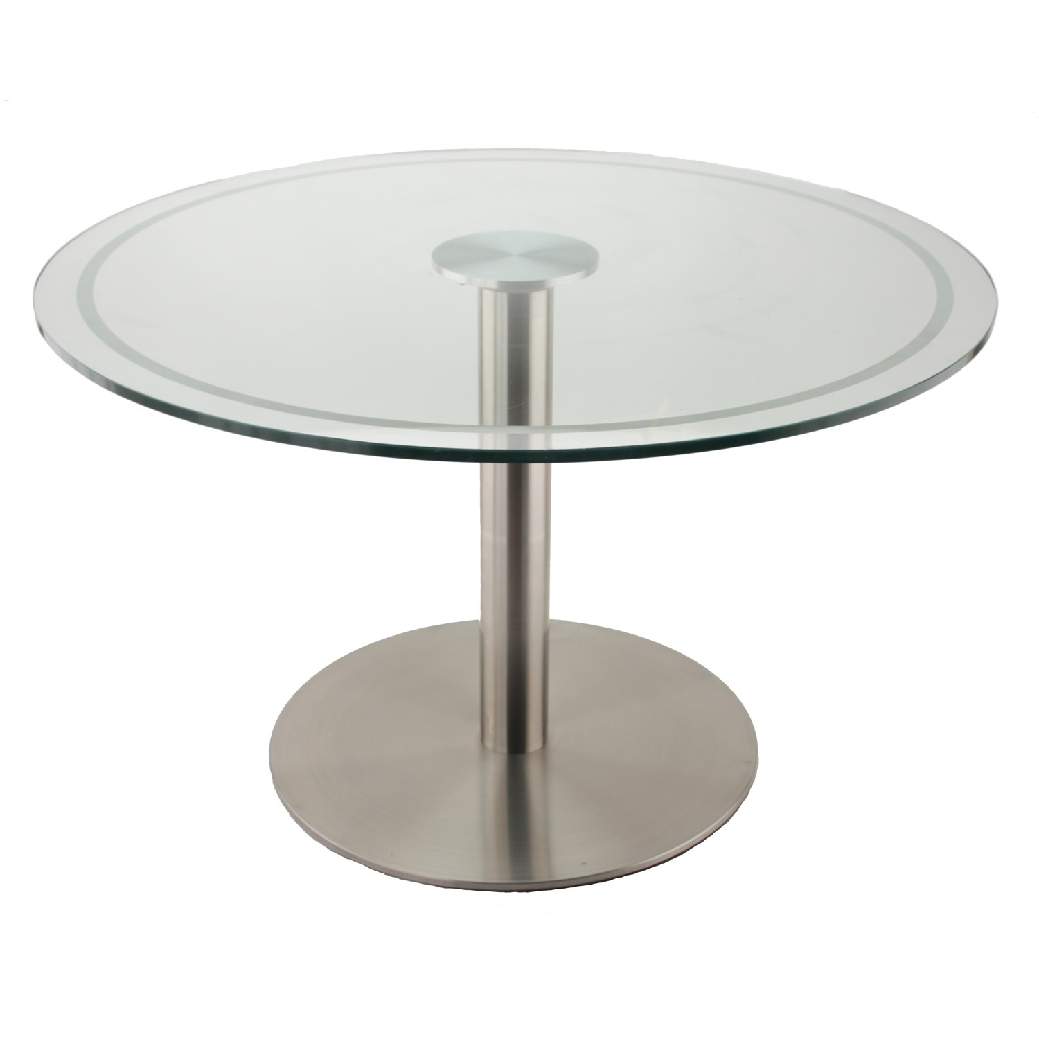 the rfl750 stainless steel table base with glass table top, using our glass ERLBGQD