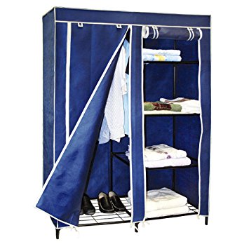 trademark home portable closet storage unit-48 inch, navy MYGKWXE