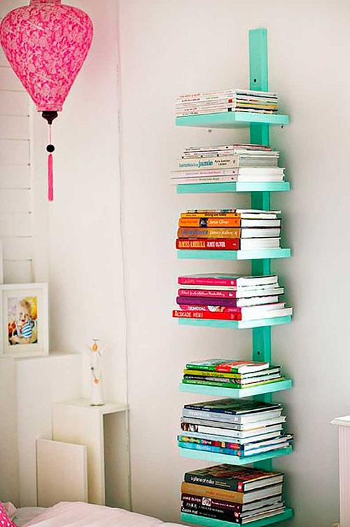 vertical bookshelf diy room decor BVYNERJ