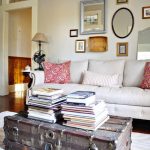 view in gallery old trunk coffee table brings some rustic charm to a NSMBWQP