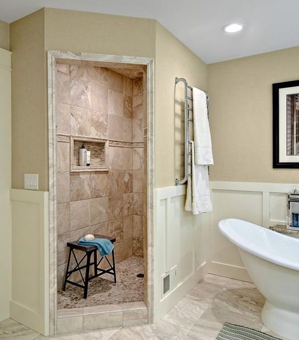 walk in showers home decorating trends - homedit GXWLWKM