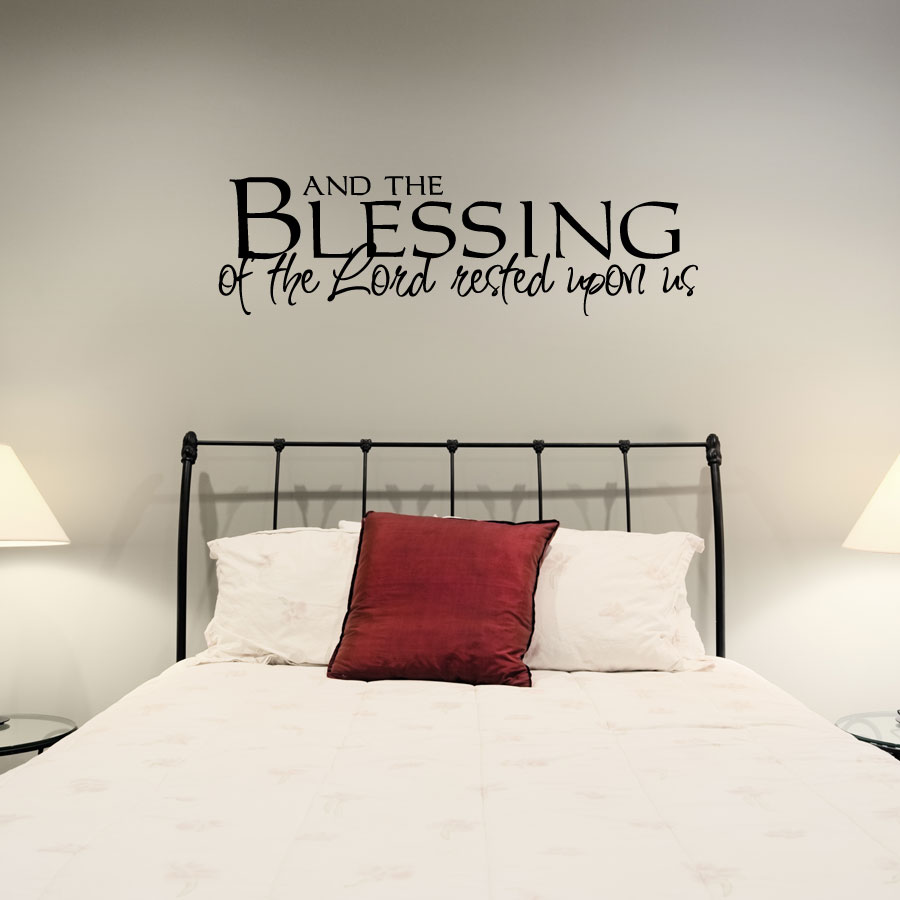 wall art decals and the blessings of the lord... wall art decal ... CEHJVCU