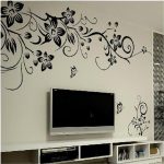 wall art decals diy removable wall art decal decoration fashion romantic flower butterfly  wall sticker/wall GWVNEJE