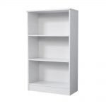 white bookcase 3-shelf standard bookcase in white GNIYQLZ