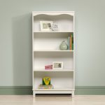 white bookcase sauder storybook bookcase, soft white QJUWGWN