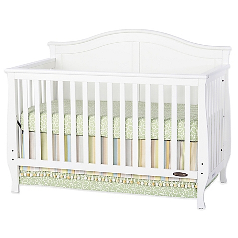 white crib child craft™ camden 4-in-1 convertible crib in white - buybuy baby XSWQFYV