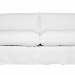 white sofa above: the geoffrey from montauk sofa is 95 inches long; $3,800. HREOUYT