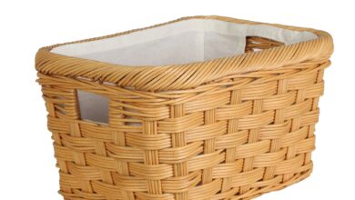 wicker baskets ... rectangular wicker storage basket in toasted oat size s from the basket DJQGFJQ