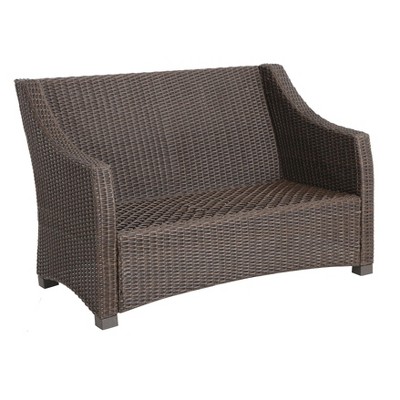 wicker outdoor furniture belvedere wicker patio loveseat - frame only - threshold™ LCLVQXV