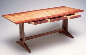 wood furniture 1. design and build a diy trestle table XPFPWUA