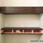 wooden shelves diy $15 chunky wooden floating shelves | desert domicile VQOHZBA