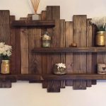 wooden shelves floating, distressed shelves, wall mounted shelf, rustic shelf, home decor,  solid VVTIXBR