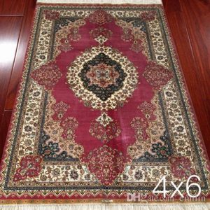 4x6 persian silk rugs handmade hand knotted oriental carpet living room  carpets JFPYGZH