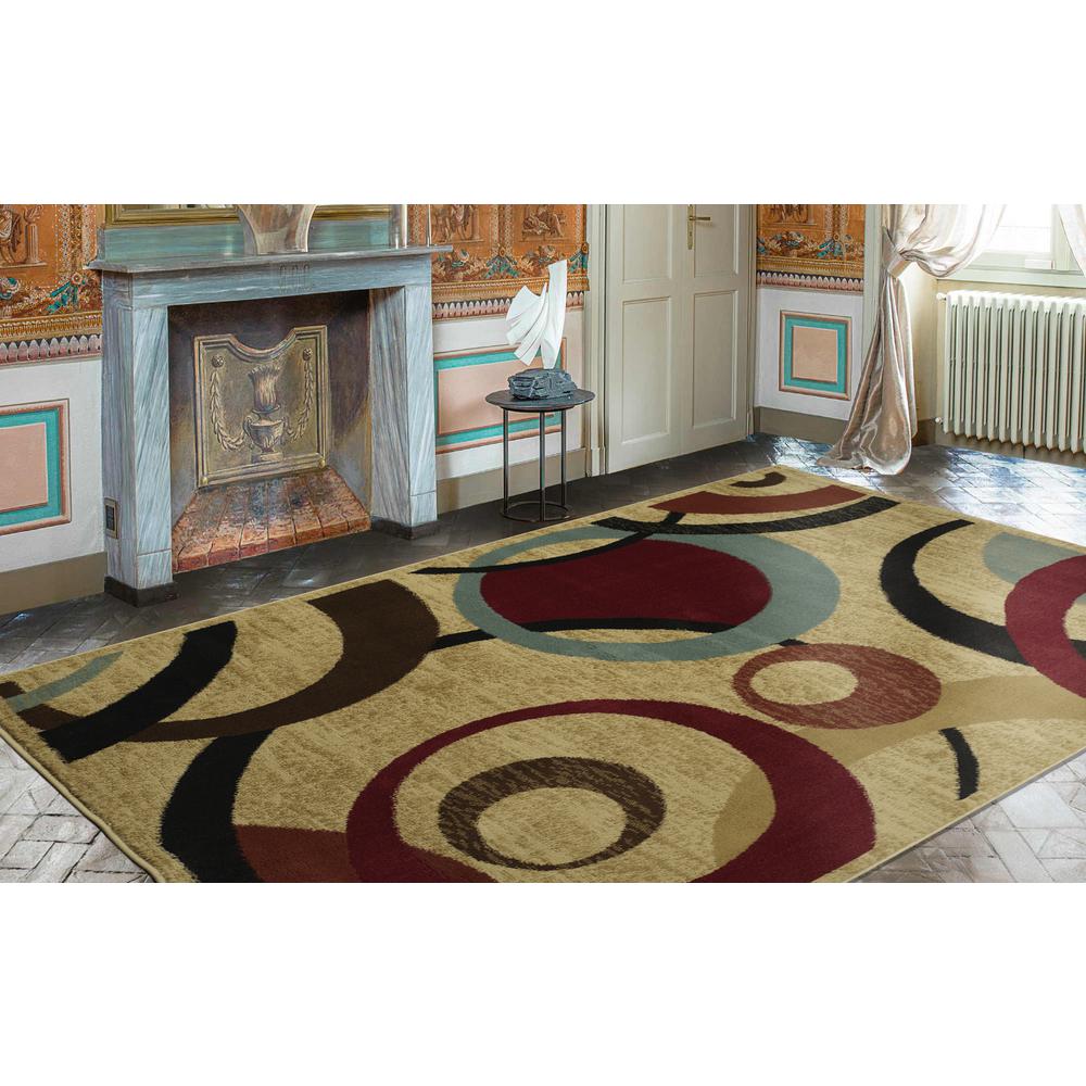 8x10 area rugs ottomanson contemporary abstract beige 8 ft. x 10 ft. area rug DITLSFE