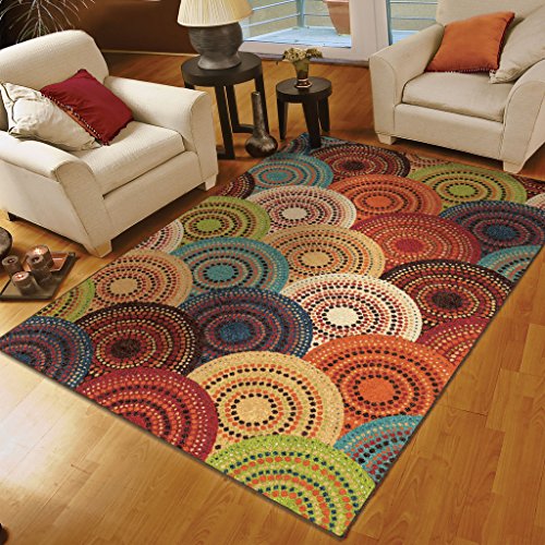 8×10 rugs orian rugs circles gomaz multi area rug 78 x 1010 area rugs shop PINPHSJ