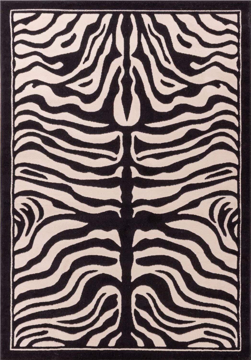 amazon.com: zebra print rug contemporary area rugs 5x8 zebra rugs large 5x7 zebra CKGQQJQ