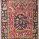 antique rugs antique 17th century silk and wool esfahan persian rug 8034 nazmiyal TQLPHQZ