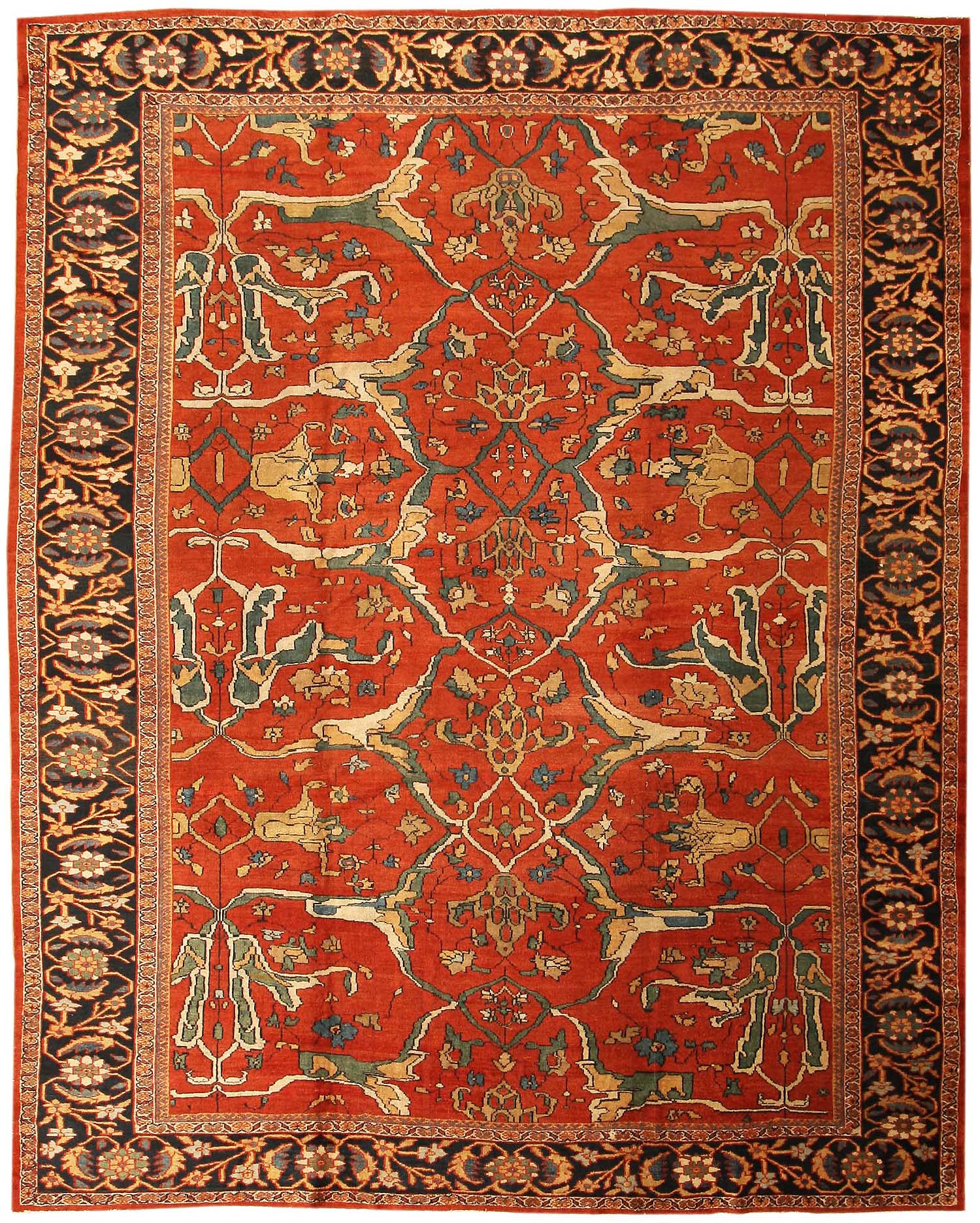 antique rugs sultanabad | antique persian sultanabad rug 43442 nazmiyal rugs LTIFWGD