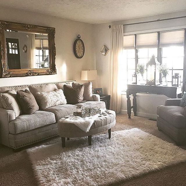 area rugs on carpet @joanna0023 did an amazing job styling her cloverfield sofa by ashley  furniture ROEWPIL