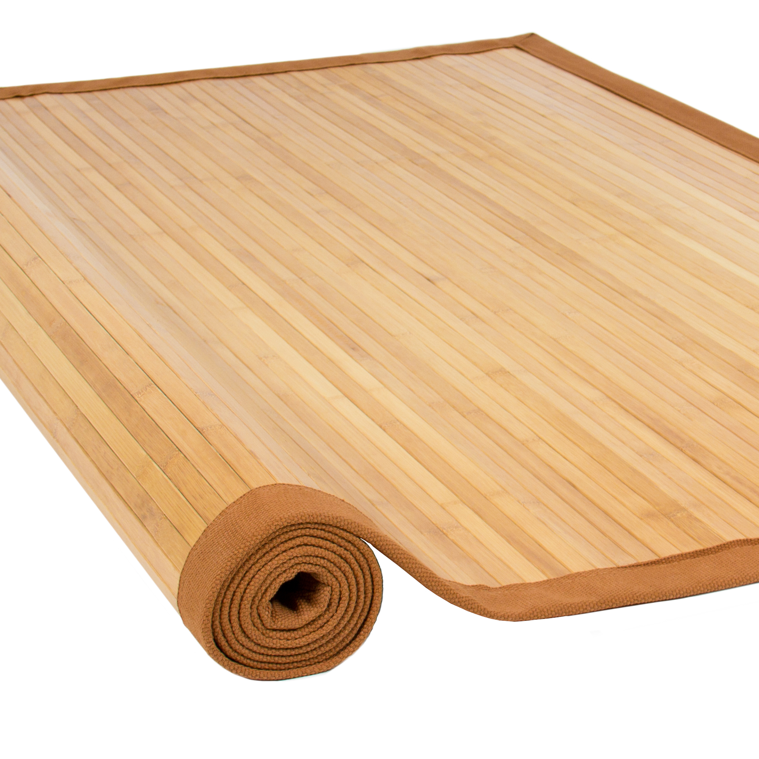 bamboo rug best choice products bamboo area rug carpet indoor 5u0027 x 8u0027 100% natural PCTFHVQ