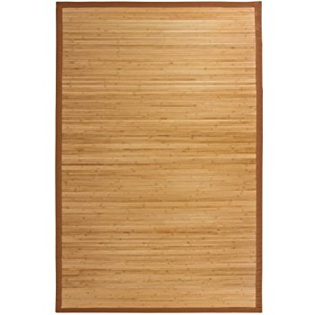 bamboo rug best choice products bamboo area rug carpet indoor outdoor wood 5u0027 ... RJQRLCP