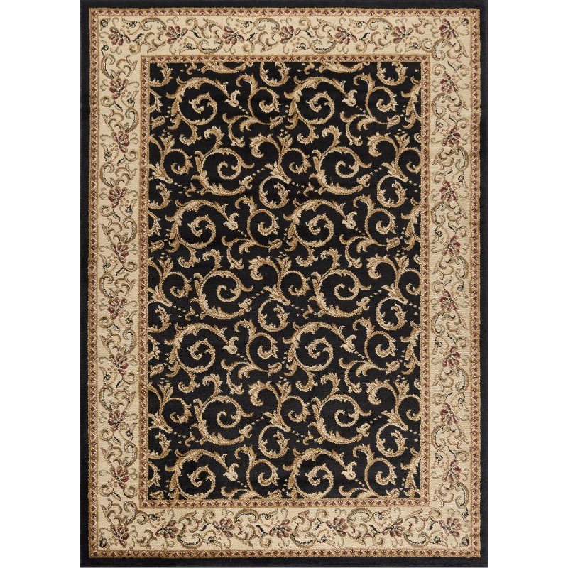 black area rugs elg5403 8x10 8 x 10 large ivory, gold, and black area rug - QKLXSCV