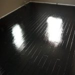 black wood flooring how to paint old wood floors black, think i want to try this JFWXXCZ
