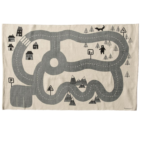 bloomingville kids rug with road print WITHQIA