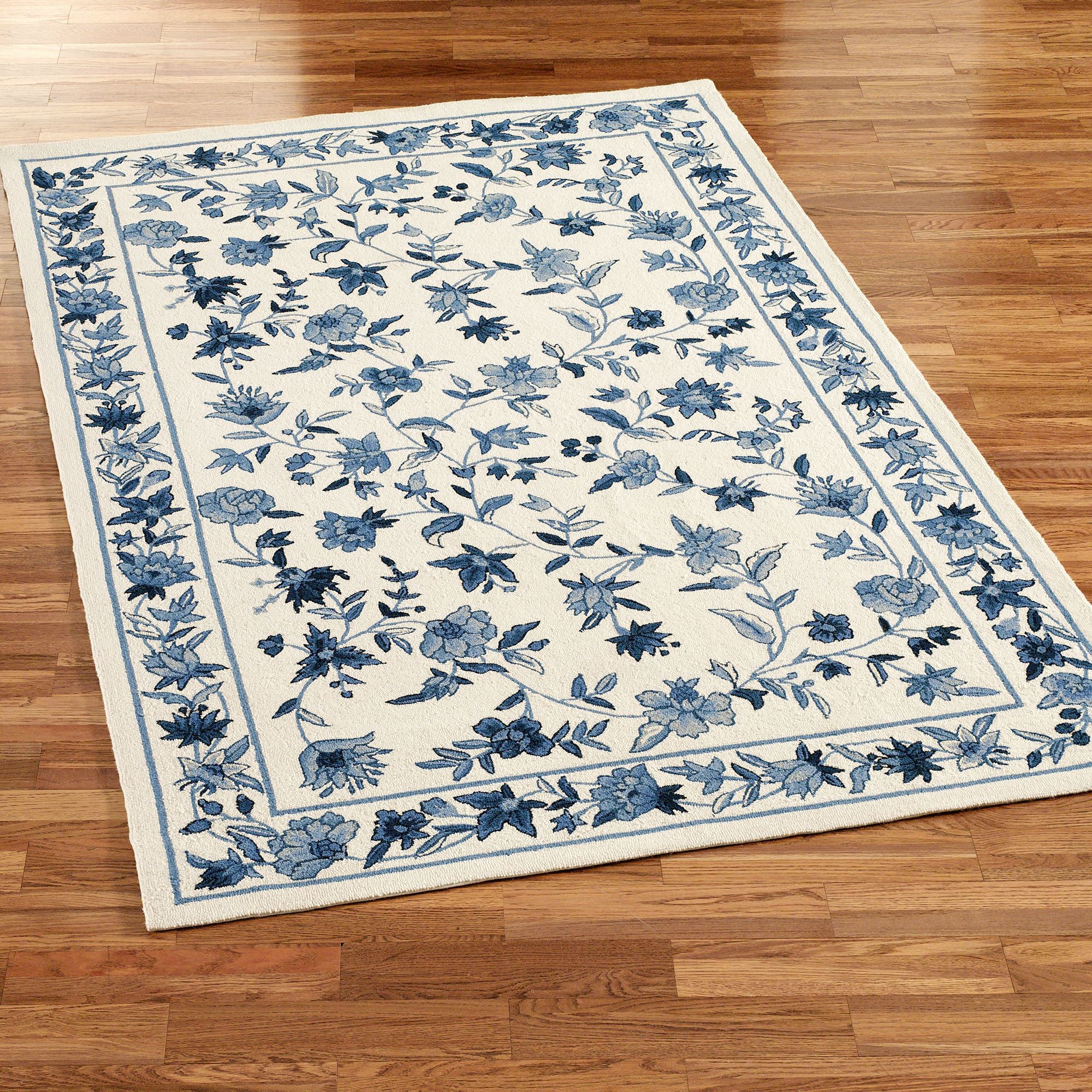 blue area rug bonnie blue rectangle rug ivory/blue OWMPIHT