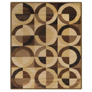 brown area rug with circles revolution 5×8 area rug SEIPXDX