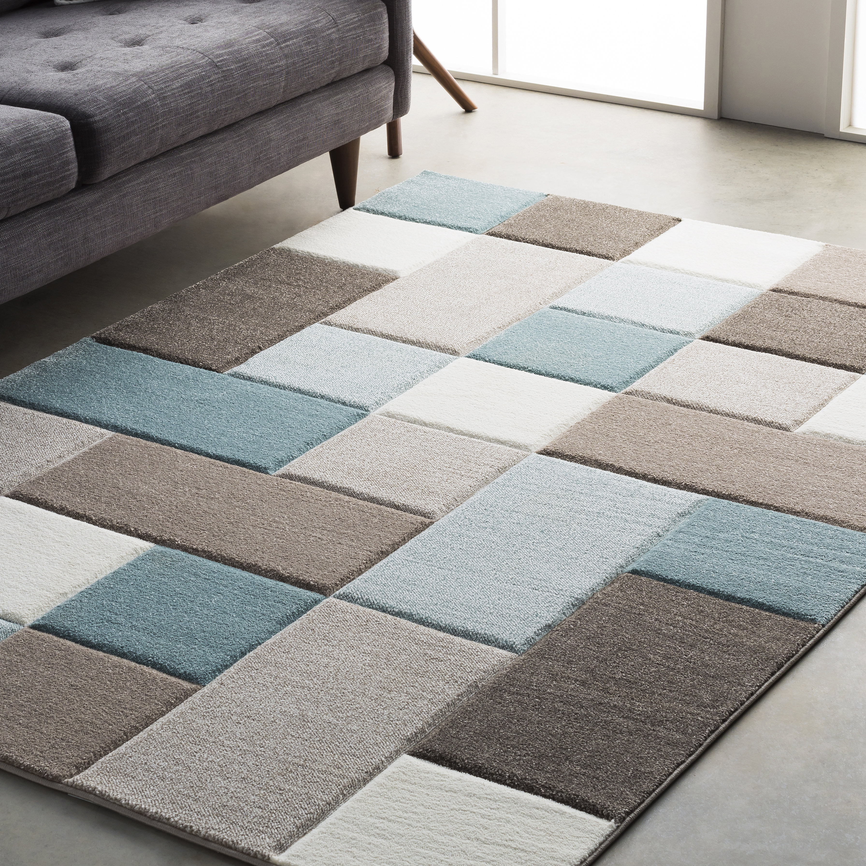 brown area rugs wrought studio mott street modern geometric carved teal/brown area rug u0026  reviews EDBPMYL