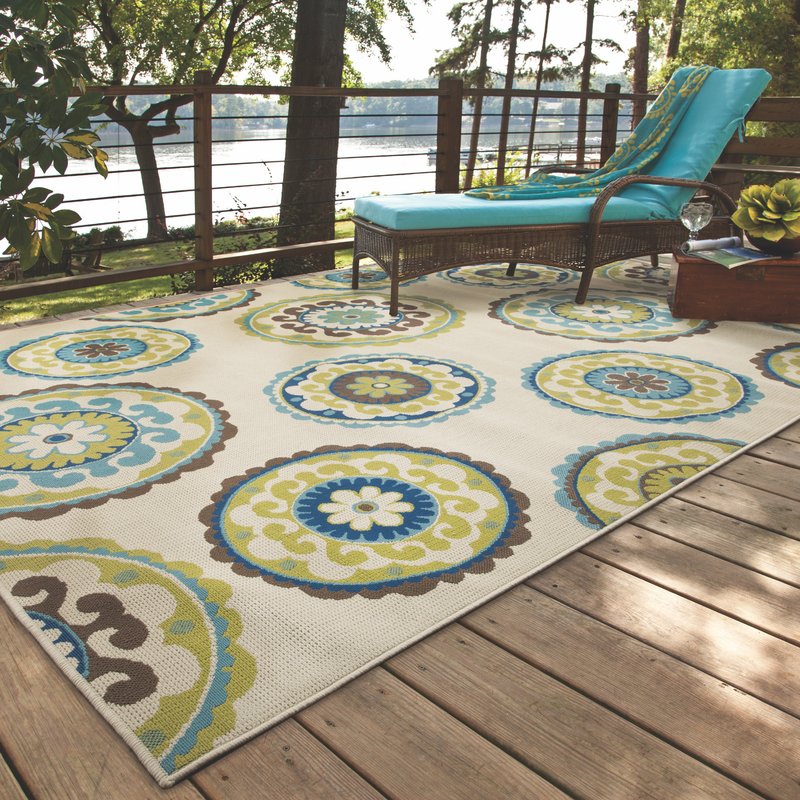 capri beige/green indoor/outdoor area rug TBYCOBL
